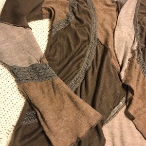 Lace embellished sweater